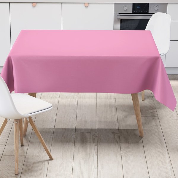 Wachstuch Tischdecke UNI 210 rosa einfarbig in eckig rund oval